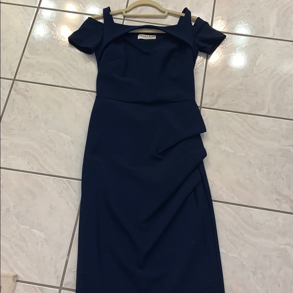 chiara boni navy dress